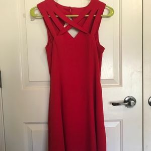 Modcloth Red Strappy Dress